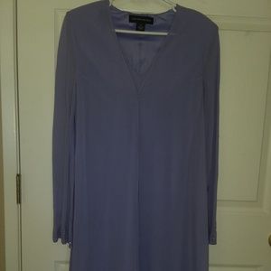 100% SILK SLEEVE LAVENDER DRESS